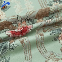 Jindian marque 2024 nouveau Design motif floral multicolore 100% Polyester Jacquard tissu tissé pour la maison Textile canapé rideau