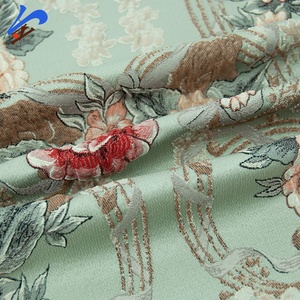 Jindian Thương Hiệu 2024 Mới Thiết Kế Hoa Mô Hình Đa-Màu Sắc 100% <span class=keywords><strong>Polyester</strong></span> Jacquard Dệt Vải Cho Nhà Dệt Sofa Rèm - Product Image 5