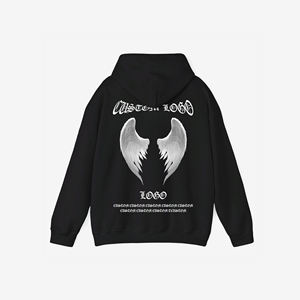 2017 Guangzhou fabricante <span class=keywords><strong>de</strong></span> ropa personalizado DTG DTF Puff estampado Logo gráfico Streetwear sudaderas con capucha para hombres y mujeres - Product Image 1