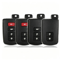 Boîtier de clé télécommande intelligent 2/3/4 boutons en ABS et métal pour Avalon, Camry, RAV4, Corolla, Highlander