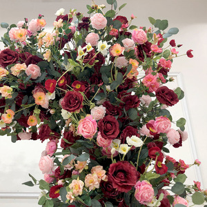 Arco Floral Decorativo para Bodas, Marco Floral para Escenario, Fondo para Arco de Boda de 8*8 pies, Decoración de Boda, Arco de Flores Multicolor - Product Image 5