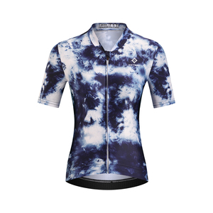 Maillot de cyclisme unisexe personnalisé avec logo/motif/tissu/couleur, imprimé tie-dye, séchage rapide, respirant, pour motocyclisme et course - Product Image 3