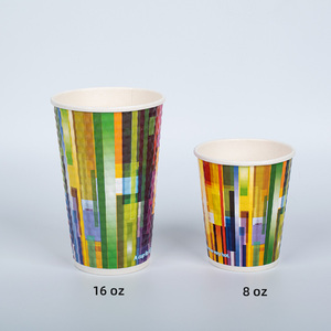 Gobelet à café biodégradable en bagasse de canne à sucre à paroi simple, compostable, avec revêtement PLA, pour boissons chaudes, jetable, marque <span class=keywords><strong>Timeco</strong></span>, MOQ - Product Image 4