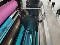 Machine de laminage et de découpe automatique électrique compacte à 2 couches pour étiquettes, tissus, mousse, papier, film plastique 1300 mm