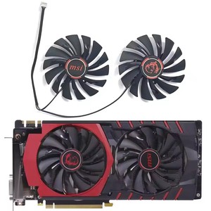 ที่ทำความเย็น GTX1080Ti 4PIN 95มม. สำหรับ <span class=keywords><strong>MSI</strong></span> <span class=keywords><strong>GTX</strong></span> 960 1060 1070 <span class=keywords><strong>1080</strong></span> <span class=keywords><strong>Ti</strong></span> GTX980Ti เกม RX 470 GAMING X พัดลมกราฟิก - Product Image 1
