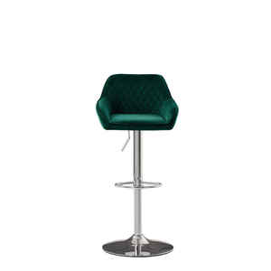 Tabourets de bar hauts en velours contemporain Chaises de comptoir en cuir synthétique pour la salle à manger Home Bar Hotels-Meubles de cuisine design - Product Image 6