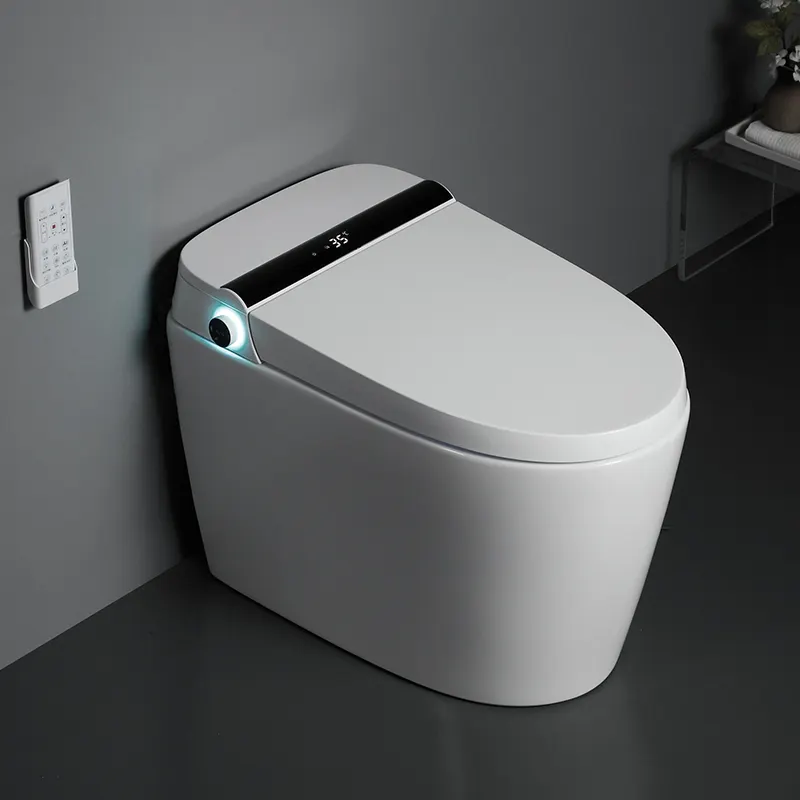Self clean auto open sensor flush siphonic fully automatic toilet bowl bathroom floor electronic intelligent smart wc toilet