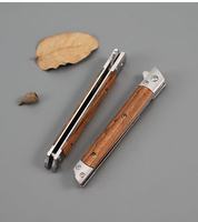 Couteau pliant de survie tactique pour le bushcraft et le camping, lame 3Cr13, poignée en bois dur, longueur totale 20 cm, modèle Z090, pour l'extérieur