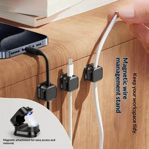 Organizzatore di cavi da scrivania TGYW per <span class=keywords><strong>caricabatterie</strong></span> e cavi dati di cellulari, con design a striscia magnetica bifacciale. - Product Image 2