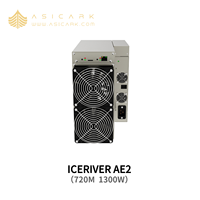Nouvelle machine de minage ALEO ICERIVER AE2 720M 1300W avec cryptage ZkSNARK, refroidissement par air, ASICMiner, métal, 200-250V 16A RJ45, bruit 75dB