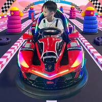 Machine de jeu de course de simulateur d'enfants de voiture tamponneuse électrique de dérive d'intérieur colorée Machine de divertissement de sport adulte à piles