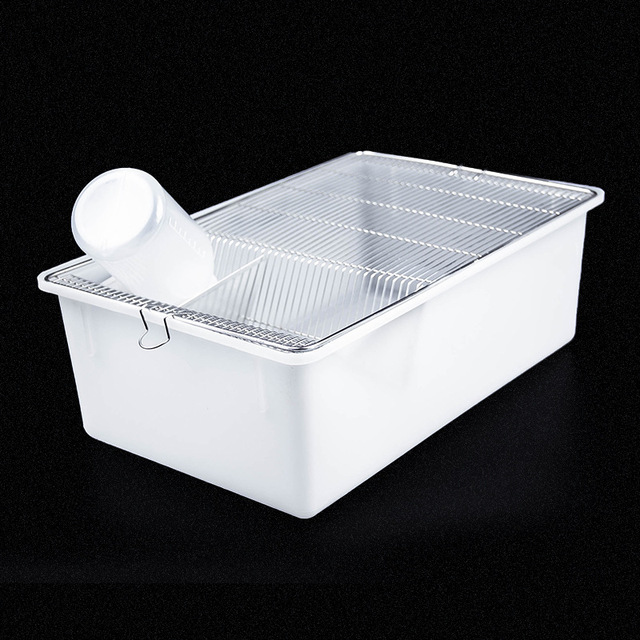 R1 Autoclavable PP Rodent Cage SUS304 Wire Lid Low Height Design for Young Mouse Rat Lab Breeding Research