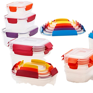 Bộ Hộp Đựng Thực Phẩm Bằng Nhựa Có Khóa Tin Tức Nest Lock 2022 Có Nắp Đậy Chống Rò Rỉ Kín Khí Có Thể Khóa, 10 Cái, Nhiều Màu - Product Image 1