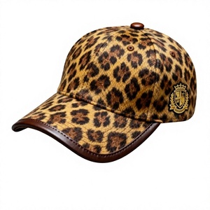 Gorra de Béisbol con Estampado de Leopardo, Bordado Personalizado OEM con Tu Diseño, Gorro de Invierno - Product Image 1