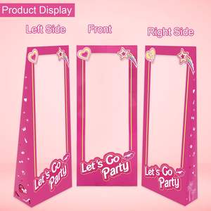 Accesorios de Fotografía de Cartón Rosa de Tamaño Real para Fiestas de Cumpleaños de Niñas, Comercio Electrónico Transfronterizo, Hechos de Plástico Resistente - Product Image 3