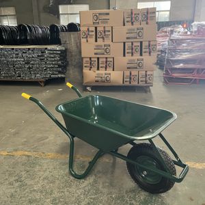Venta caliente carretilla Alemania Mercado 16 pulgadas rueda neumática carretilla bandeja de Zinc carretilla para construcción jardín granja - Product Image 1