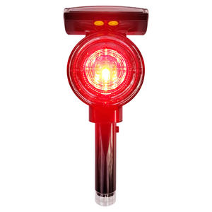 Haute qualité IP66 étanche Anti-âge LED feux d'avertissement de trafic double alimentation batterie au Lithium indicateurs routiers solaires - Product Image 6