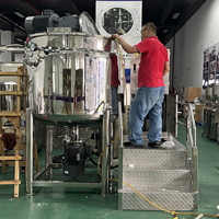 Machine de dispersion émulsifiante à grande vitesse homogénéisateur réservoirs de mélange en acier inoxydable pour shampooing savon liquide détergent