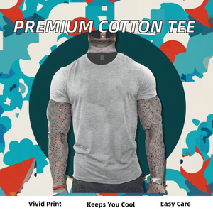 Camiseta de Algodón de Punto de 200g, Personalizada por el Fabricante, DTG DTF, Premium, Alta Calidad, Suave, Holgada, Manga Corta - Product Image 2