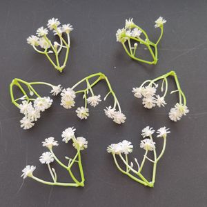 Wen Hope <b>Artificial</b> Baby's Breath <b>Flowers</b> White 3-Pronged Starry Sky DIY Floral <b>Arrangement</b> Materials - Product Image 3