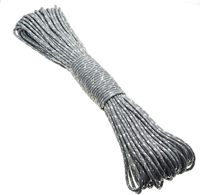 Cordon de parachute multifonction en nylon à 7 brins, 550 lb, or et argent, 100 pieds, 19 couleurs, 4 mm, paracorde 550 pour le camping