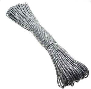 Cordon de parachute multifonction en nylon à 7 brins, 550 lb, or et argent, 100 pieds, 19 couleurs, 4 mm, paracorde 550 pour <span class=keywords><strong>le</strong></span> <span class=keywords><strong>camping</strong></span> - Product Image 2
