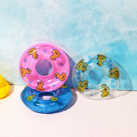 Nouveau Design Maison De Poupée Miniatures 1:12 Canard Anneau De Natation Gonflable En Plastique Mini Anneau De Natation Miniature Jouets Casa De Bonecas