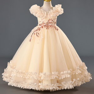 Venta caliente <span class=keywords><strong>de</strong></span> gama alta princesa Puffball vestido <span class=keywords><strong>para</strong></span> niñas Formal <span class=keywords><strong>para</strong></span> boda Piano rendimiento flor niña vestido <span class=keywords><strong>de</strong></span> <span class=keywords><strong>fiesta</strong></span> - Product Image 5