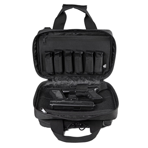Sac de transport tactique pour arme de poing à double lunette, verrouillable, pour la chasse et le stand de tir, avec compartiments pour chargeurs, sac messager pour homme - Product Image 4
