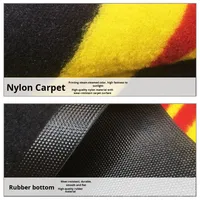 Tapis en caoutchouc et nylon imprimé avec logo personnalisé Tapis de sol de moto résistant à l'huile, antidérapant, affichage personnalisé pour voitures