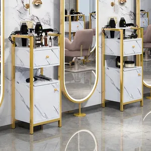 Mobiliário barbeiro Hair Salon Trolley beleza Cabinet salon trole multi-funcional prateleiras ferramenta gabinete salon stations