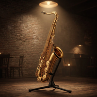 Saxophone Baryton Professionnel en Laiton Laqué, Instrument à Vent, 3 Couleurs au Choix