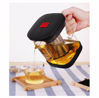Nouveau. Carafe à eau en verre borosilicate 30OZ 1000ml avec infuseur en acier inoxydable, design moderne, résistante à la chaleur, pour brassage à froid