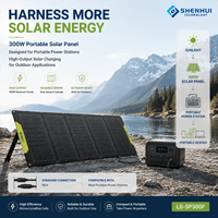 Panneau solaire pliable 300W, module de charge solaire portable pour le camping, les camping-cars, les voyages en plein air et les générateurs solaires