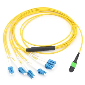 MPO/MTP ke LC SM 12 kabel patch inti kabel breakout mpo-lc