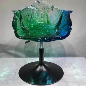 Taburete de Bar Transparente de Resina para Recepción de Hotel, Decoración de Muebles de Bar, Escultura Creativa de Cristal - Product Image 5