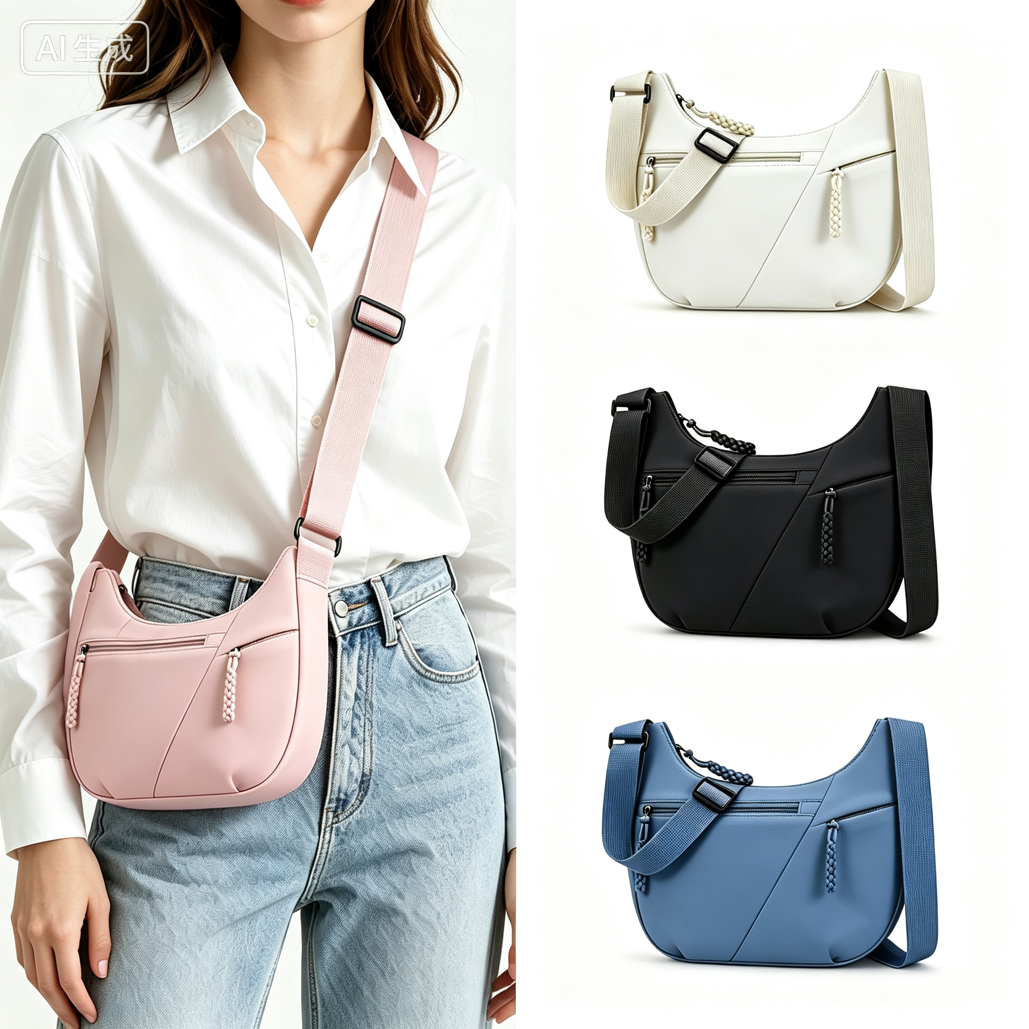 Women Lady Large Capacity Crossbody Bag