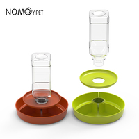 Nouveau design vert orange en plastique rond distributeur d'eau empilable Reptile bol d'eau alimentaire plat
