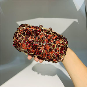 OC4321 Guangzhou <span class=keywords><strong>Occi</strong></span> Fabricante de Bolsos de Noche, Bolsos de Mano con Cristales y Pedrería Calados al por Mayor - Product Image 2