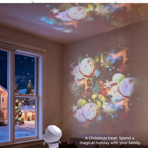 Lampada di Proiezione Ambientale Dinamica LED con Effetti Fiocco di Neve/Natale/Oceano/Calcio, <span class=keywords><strong>Luce</strong></span> Notturna Animata Dinamica per il Sonno dei Bambini - Product Image 2