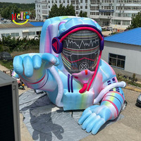 Prix d'Usine Géant Personnalisé Gonflable Personnage de Dessin Animé Lumineux Décoration de Scène Gonflable Spationaute