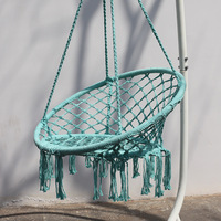 Macrame Patio Swings Hamac Swing Chair Décoration intérieure et extérieure suspendue avec glands et franges pour les tout-petits et les adultes