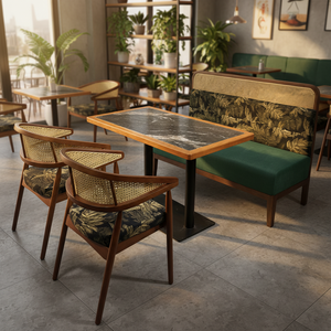 Juego de Muebles de <span class=keywords><strong>Restaurante</strong></span> Modernos de Lujo Ligero, Sofá de Espera, Mesa <span class=keywords><strong>y</strong></span> Sillas de Comedor para <span class=keywords><strong>Restaurante</strong></span> <span class=keywords><strong>y</strong></span> <span class=keywords><strong>Bares</strong></span> - Product Image 2