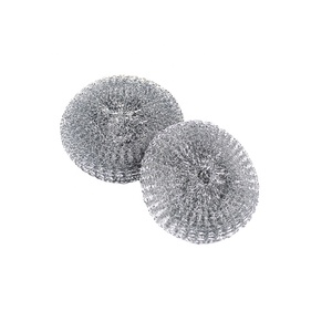 Spugne abrasive in acciaio zincato per cucina, spazzole per piatti ad alta resistenza all'abrasione, spugna abrasiva, spazzola in filo d'acciaio, fornite direttamente dalla fabbrica. - Product Image 1