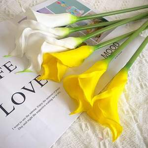 Fleurs artificielles de lys blancs de haute qualité, toucher réel, pour centre de table, décoration de fête, décoration de la maison, fête des mères, Noël - Product Image 5