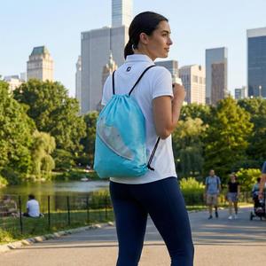 Sac à chaussures imperméable pour le sport, sac à dos grande capacité, sac à cordon personnalisable, vente directe d'usine pour la salle de sport - Product Image 3