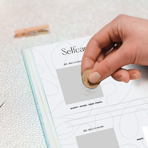 <span class=keywords><strong>Livre</strong></span> de défis à gratter Impression personnalisée Soin de soi Idées d'amour Affirmation Scratchoff - Product Image 2