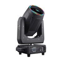 QSE Lighting 380W IP33 Nouvelle Lyre Sharpy Beam à Double Prisme avec Bande LED RGB pour Hôtels, Mariages, Discos et Fêtes DMX512