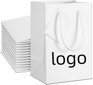 Custom Luxury Classic Gold Foil Matte Embossed Laminated Paperboard <b>Bag</b> Logo <b>Large</b> <b>Gift</b> Durable Recyclable Reusable Clothing - Product Image 1