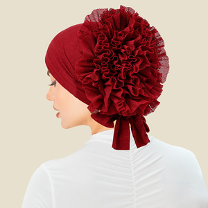 Zifeng OEM Foulard musulman, Turban <span class=keywords><strong>chimio</strong></span>, Bonnet turban <span class=keywords><strong>pour</strong></span> <span class=keywords><strong>femme</strong></span>, <span class=keywords><strong>Chapeau</strong></span> à pompon - Product Image 6